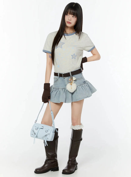 starry-short-sleeve-tee-cu515 / Light beige