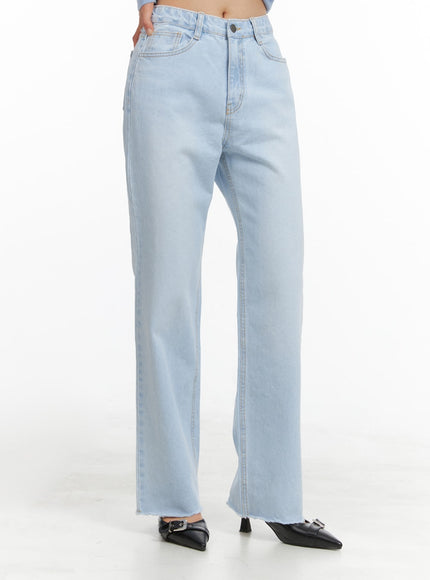 raw-cut-straight-jeans-oa419 / Light blue