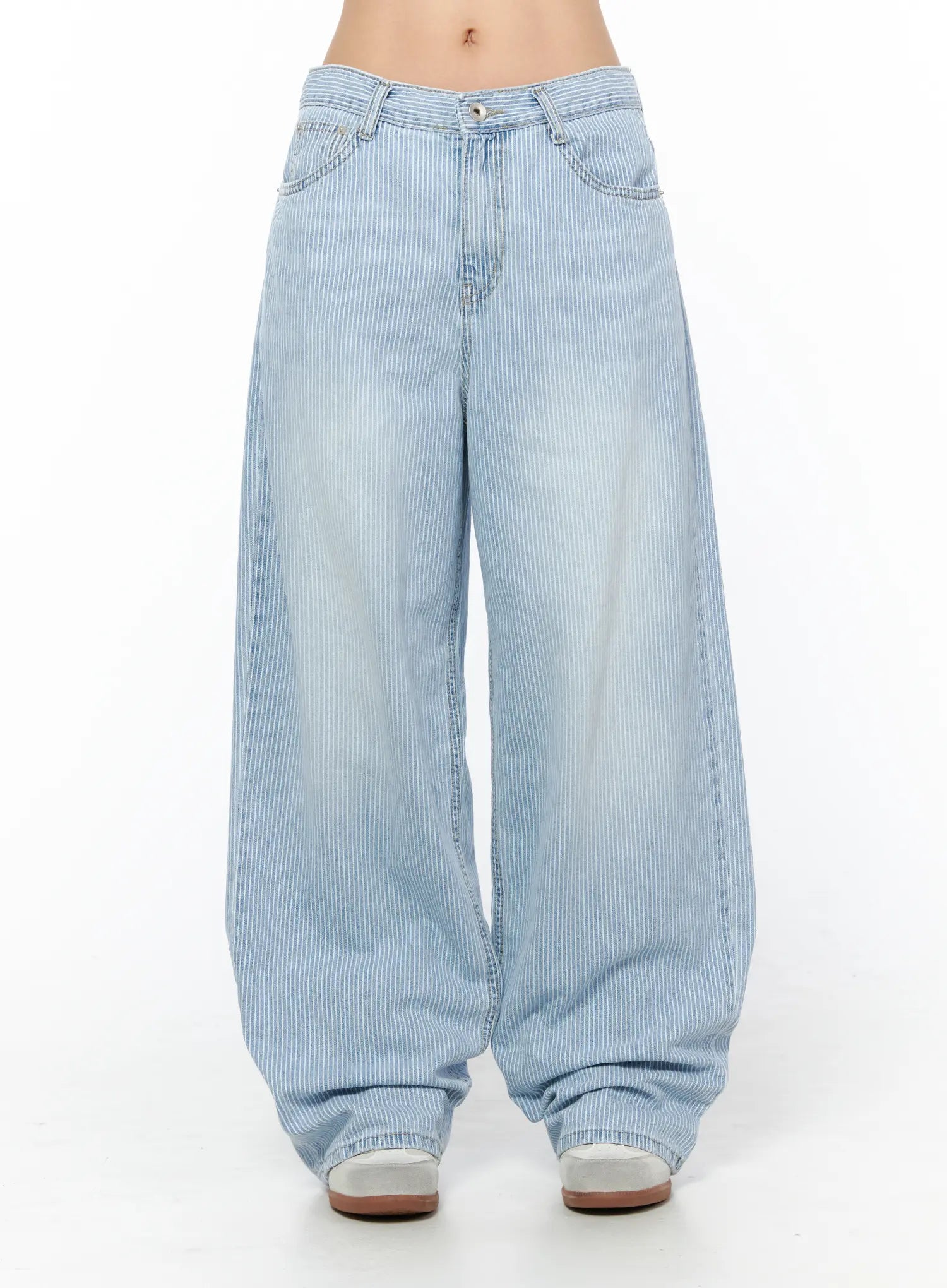 lilo-striped-wide-leg-jeans-cu512 / Light blue