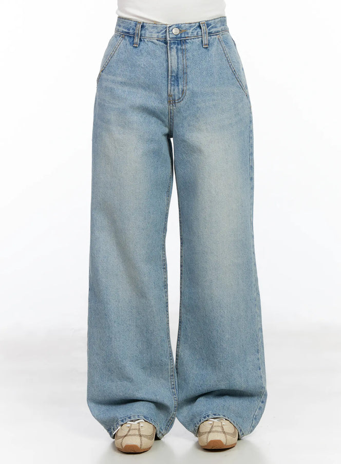 issa-washed-relax-fit-jeans-cm527 / Light blue