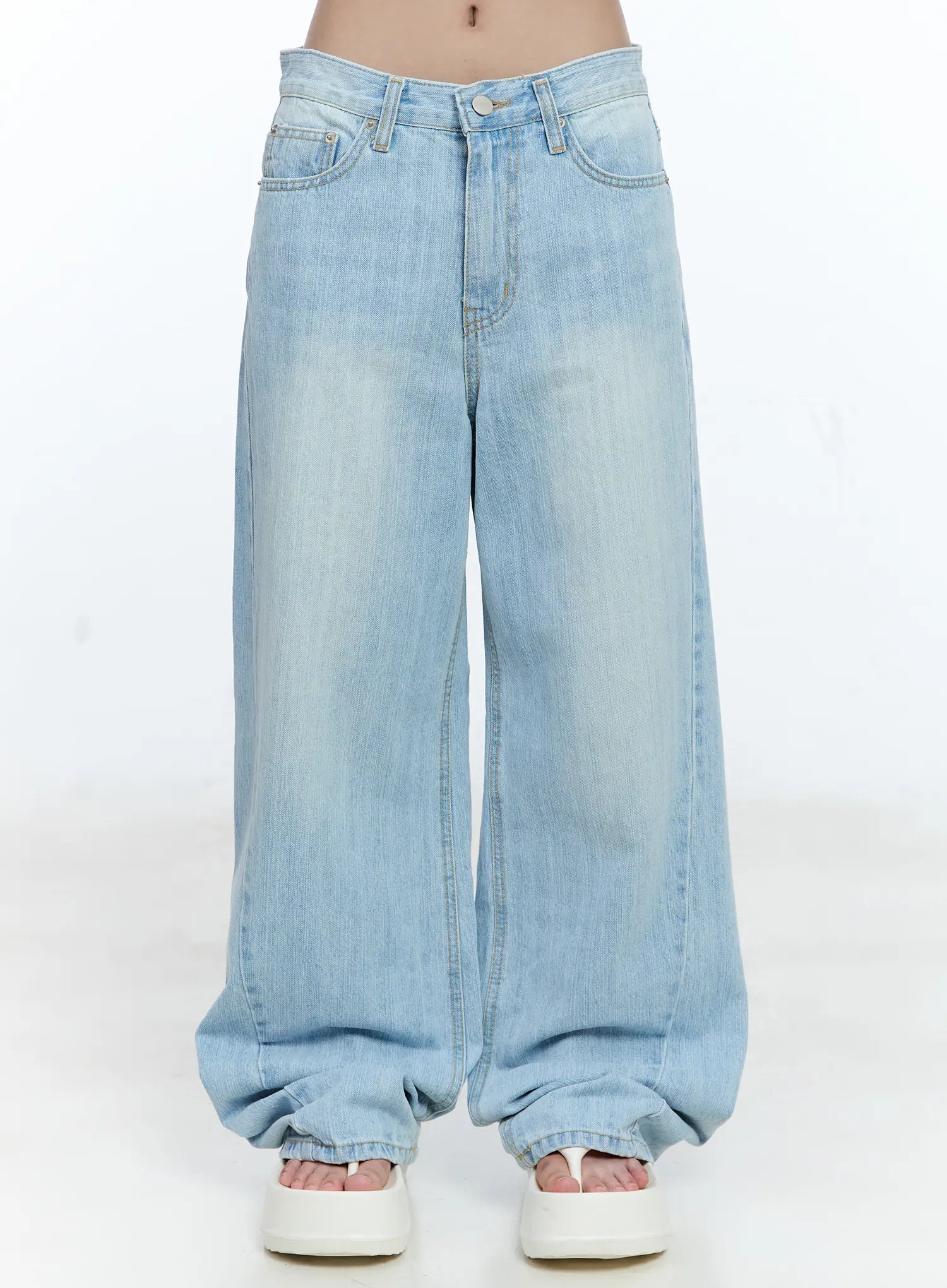 ryan-wide-leg-denim-jeans-cg512 / Light blue