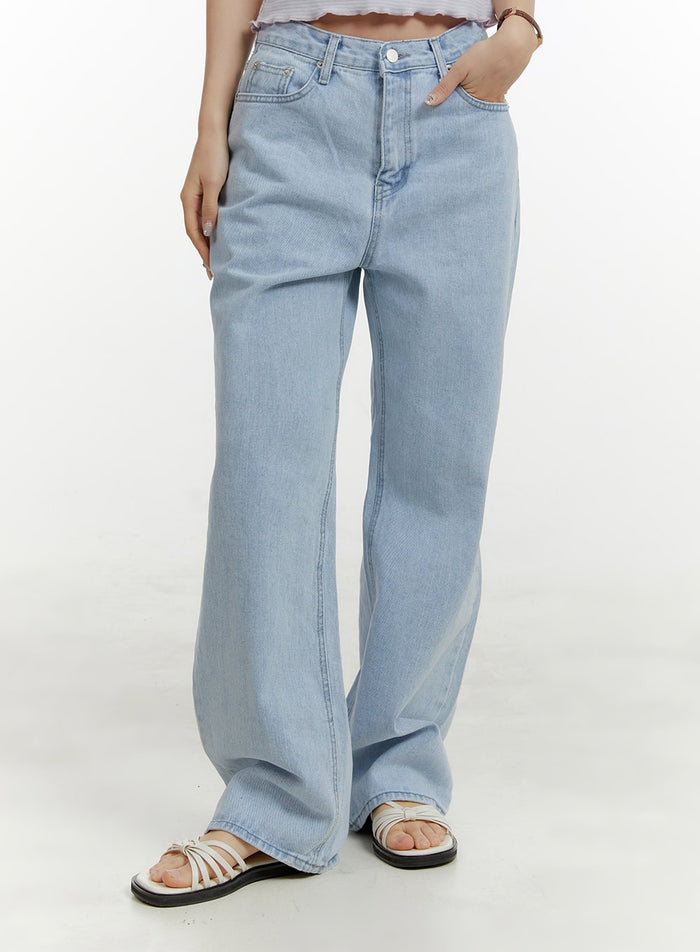 basic-straight-leg-jeans-oy413 / Light blue