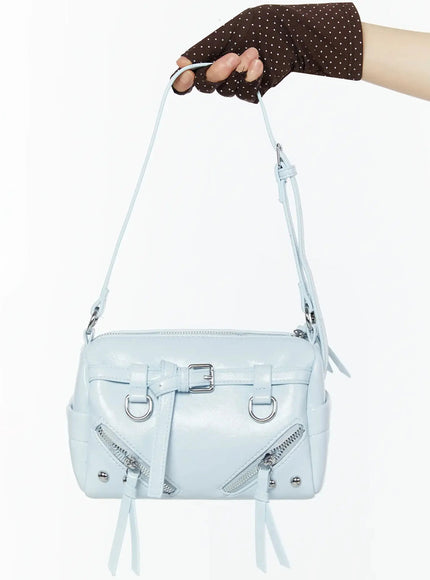 knotted-shoulder-bag-cu515 / Light blue
