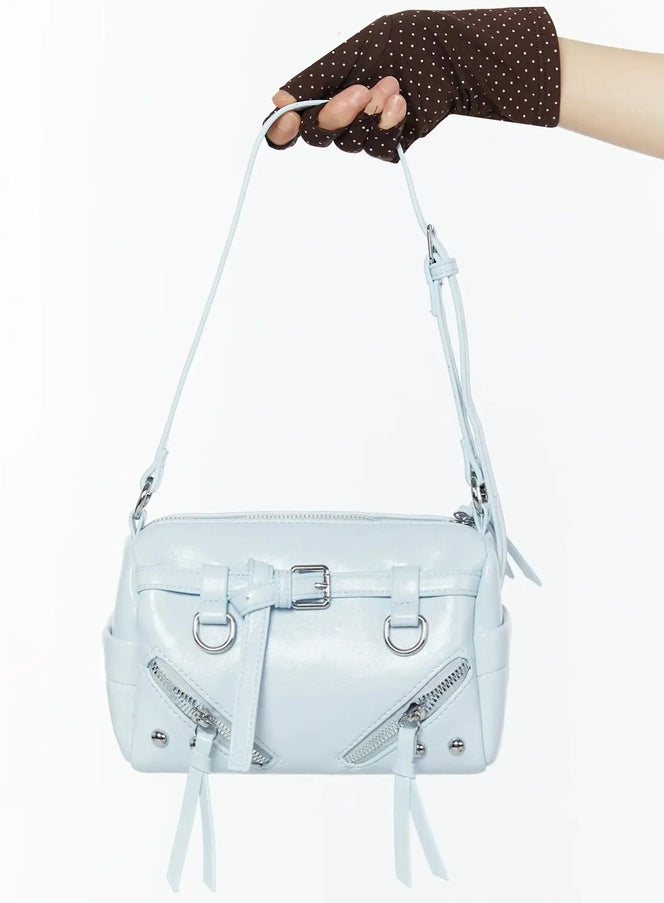 knotted-shoulder-bag-cu515 / Light blue