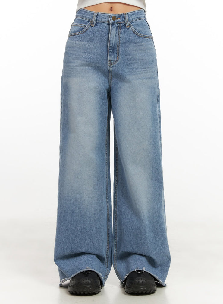 melody-chic-flare-wide-leg-jeans-cn428 / Light blue