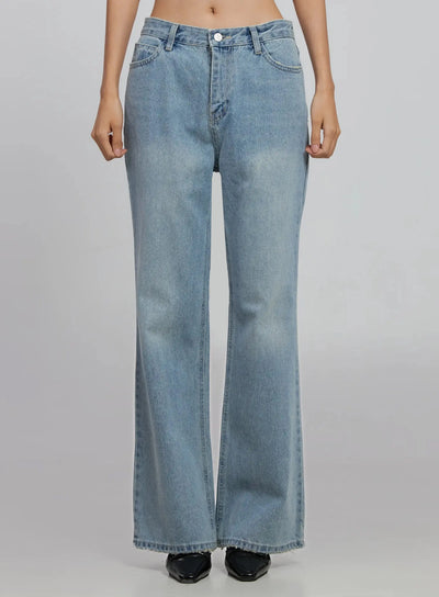 alena-straight-leg-flared-jeans-id516 / Light blue