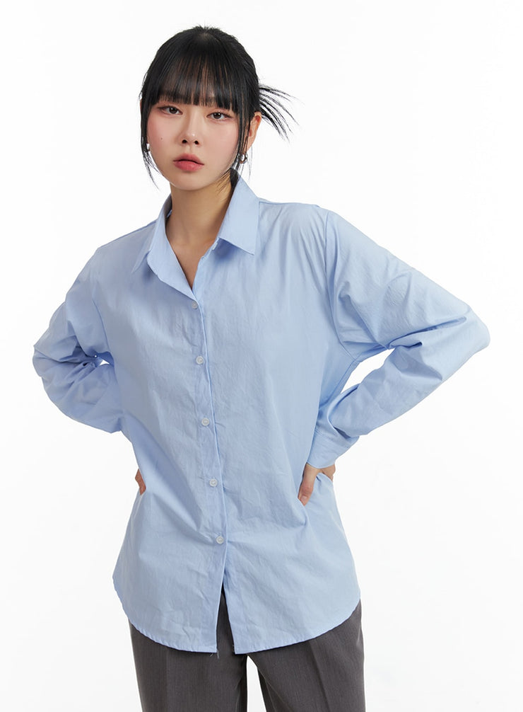 long-sleeve-tailored-shirt-if402 / Light blue