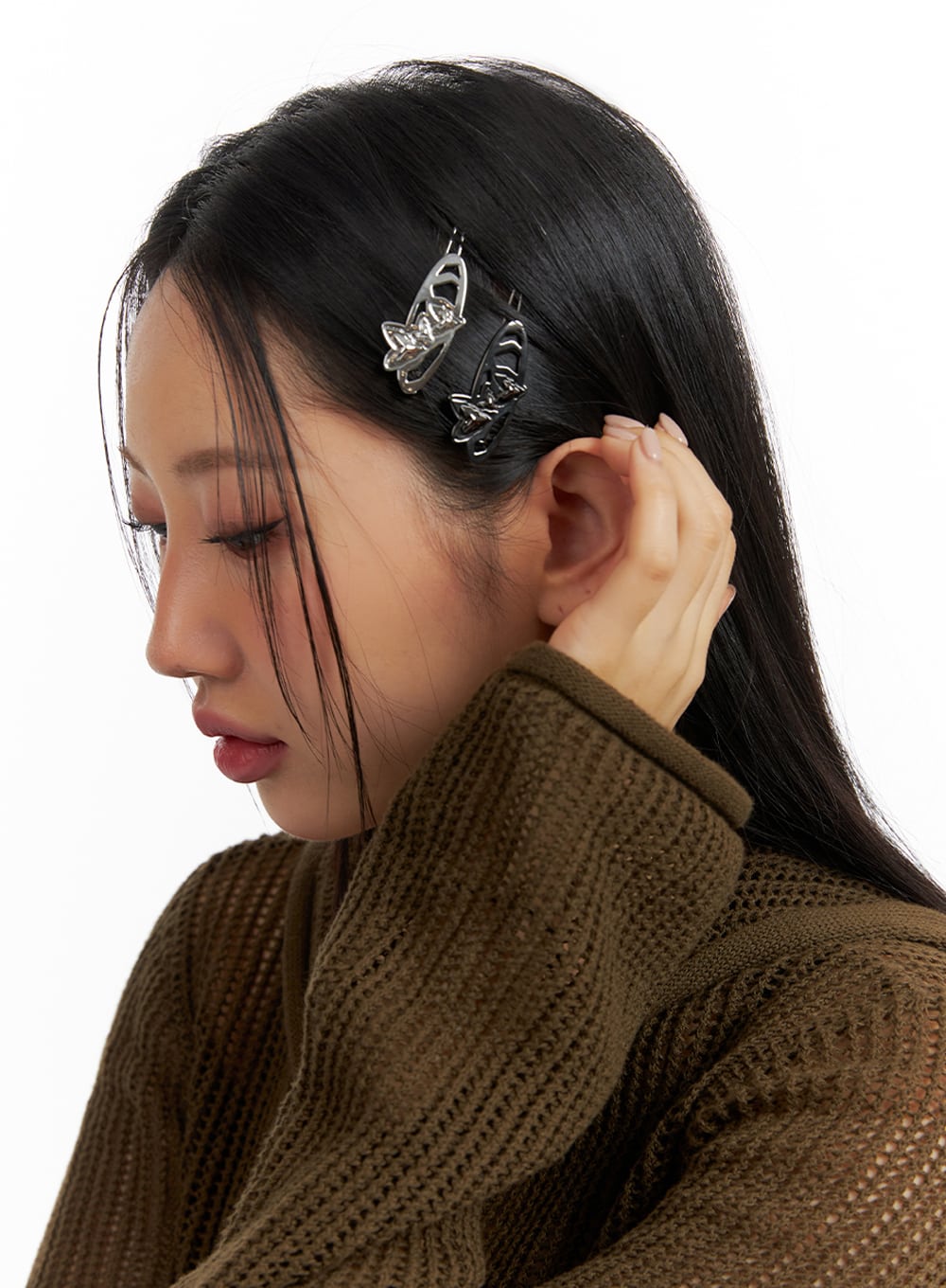 round-hair-clip-if421 / Light gray