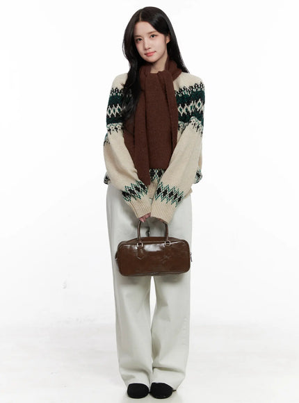 casual-wide-leg-cotton-pants-co523 / Light gray