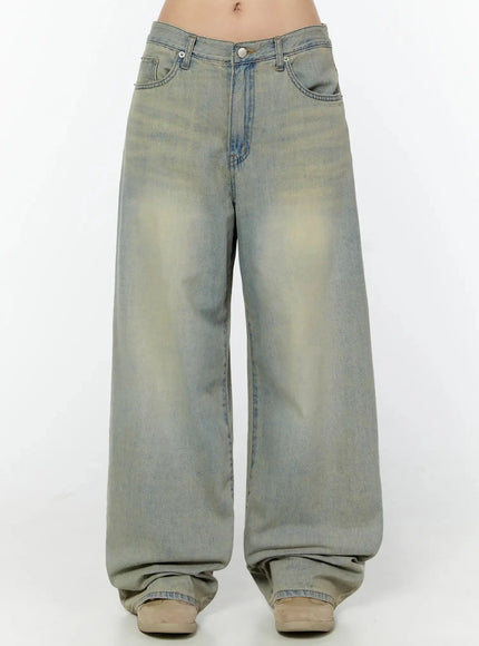 Naia Washed Baggy Jeans IU524