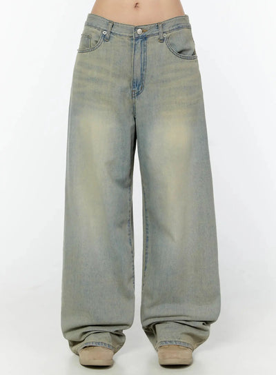 Naia Washed Baggy Jeans IU524
