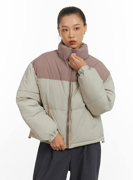 frostynight-long-sleeve-puffer-jacket-io409 / Pink