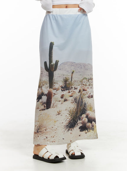 desert-dream-maxi-skirt-ca416 / Printing