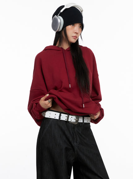 oversized-casual-hoodie-is515 / Red