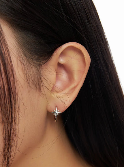 Snowflake Hoop Earrings IM531