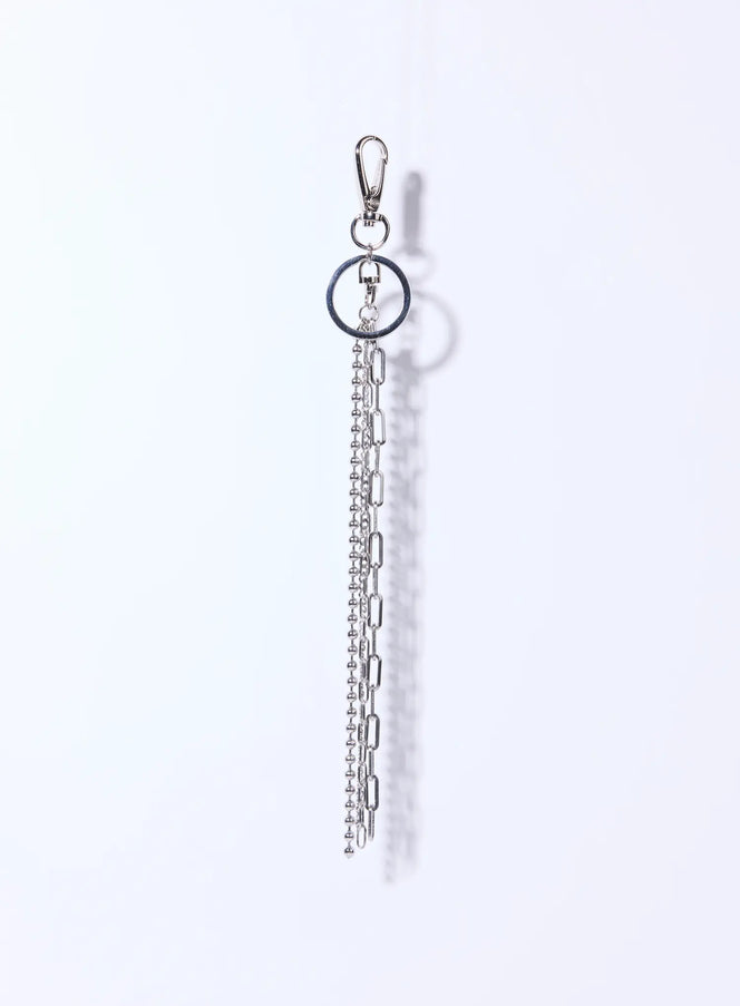 mens-link-keychain-iu526 / Silver