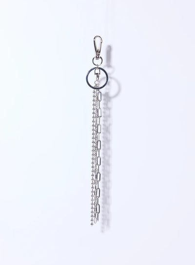 mens-link-keychain-iu526 / Silver