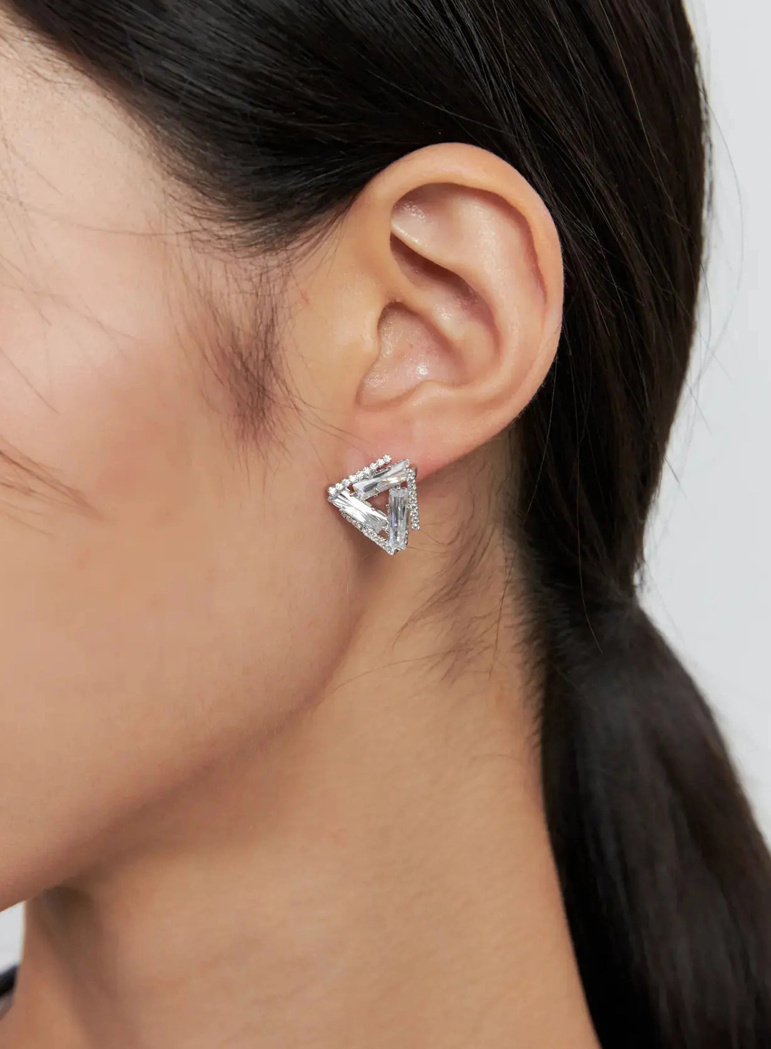 geometric-earrings-is515 / Silver