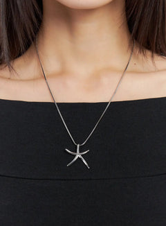 acc-polyde-starfish-necklace-cg507 / Silver
