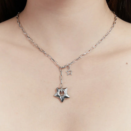 star-chain-necklace-id529 / Silver