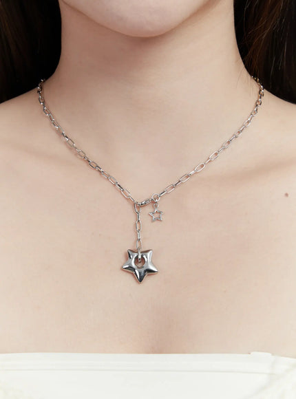 star-chain-necklace-id529 / Silver