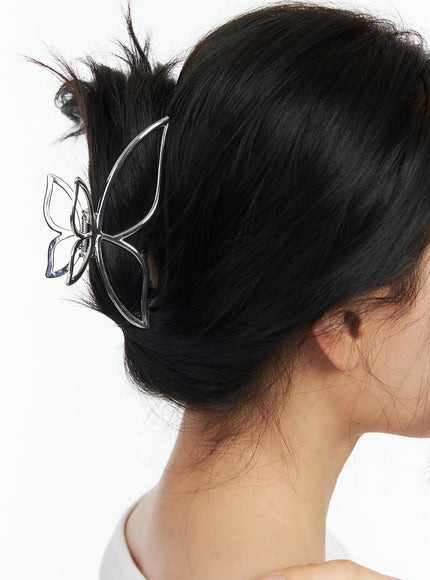metallic-wing-hair-clip-cm519 / Silver