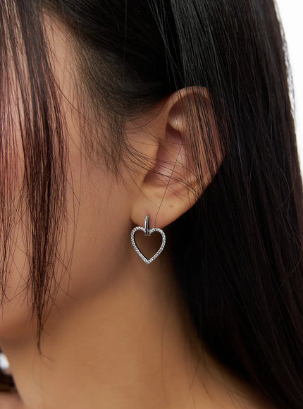 Heart Pendant Earrings IM531
