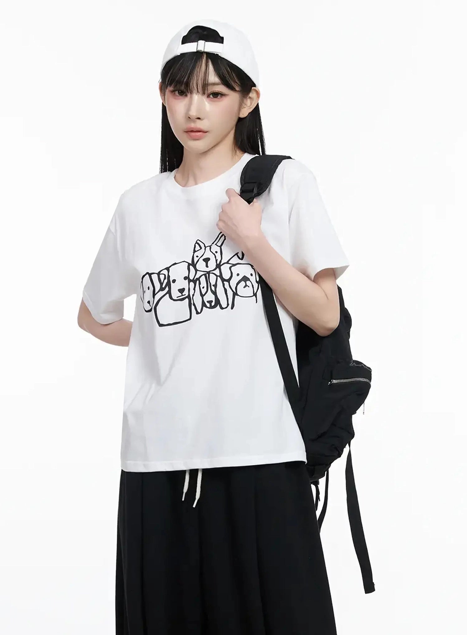 graphic-short-sleeve-tee-iy511 / White