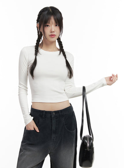 slim-fit-crop-tee-id402 / White