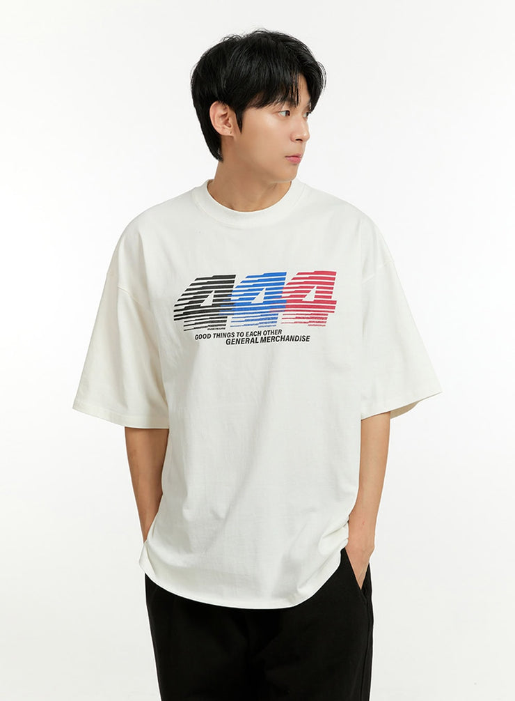 mens-444-cotton-t-shirt-il412 / White