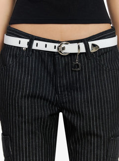 classic-d-buckle-leather-belt-ca513 / White