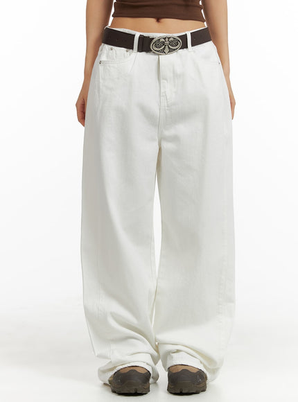 basic-baggy-cotton-pants-cm408 / White