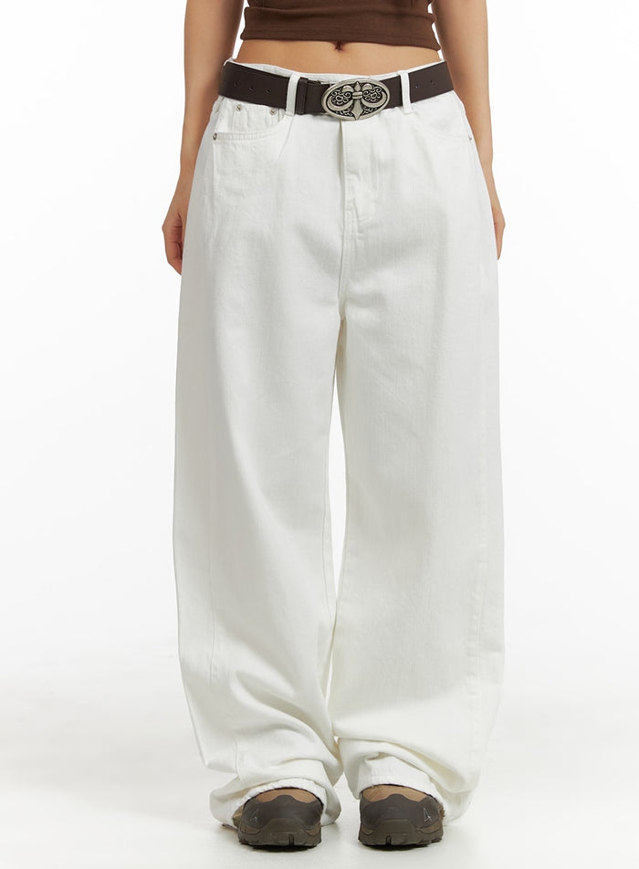 basic-baggy-cotton-pants-cm408 / White