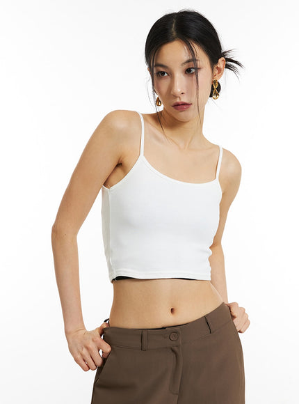 basic-crop-cami-in308 / White