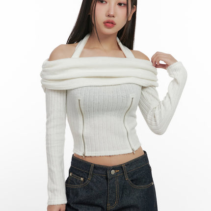 off-shoulder-dream-crop-top-cn419 / White