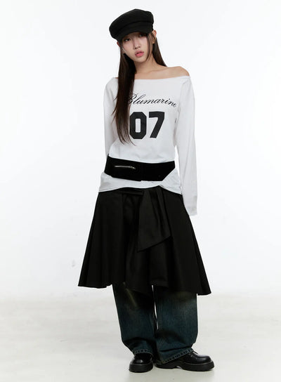 07-off-shoulder-long-sleeve-top-cs518 / White