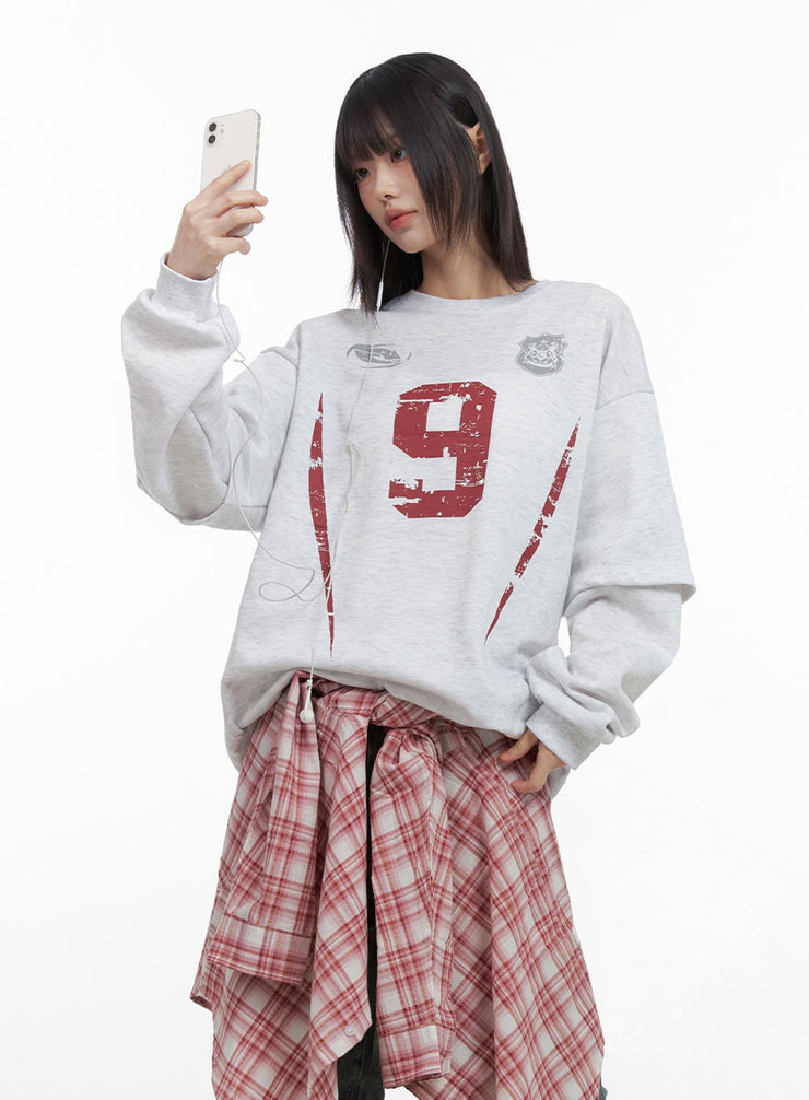 graphic-cotton-crew-neck-sweatshirt-io430 / White