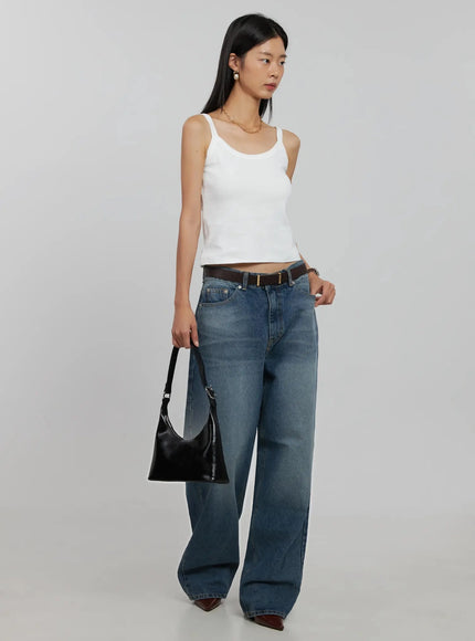 round-neck-tank-top-ij508 / White