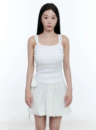 basic-lace-cropped-tank-cl530 / White