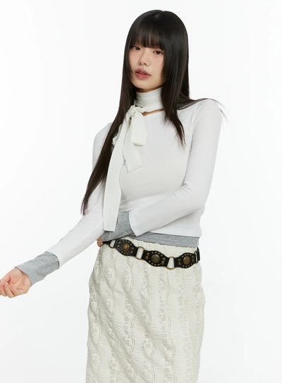 two-tone-layered-top-cf509 / White