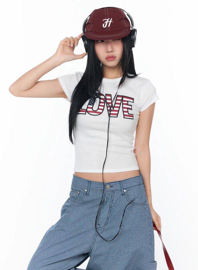 love-graphic-t-shirt-cy513 / White