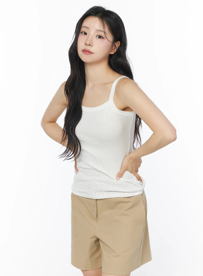 scoop-neck-tank-top-cy522 / White