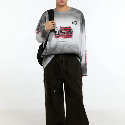 mens-vintage-graphic-gradient-long-sleeve-tee-in525 / White