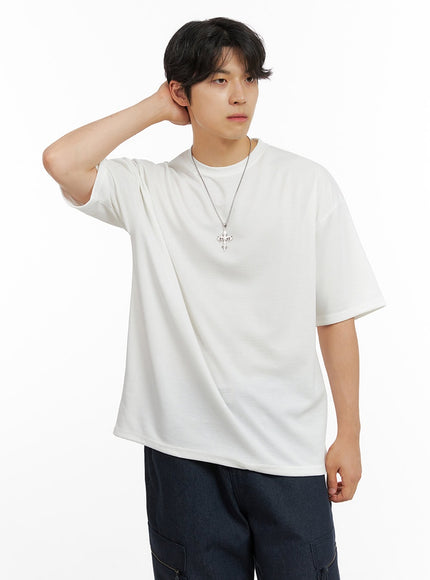 mens-basic-round-neck-t-shirt-ig409 / White