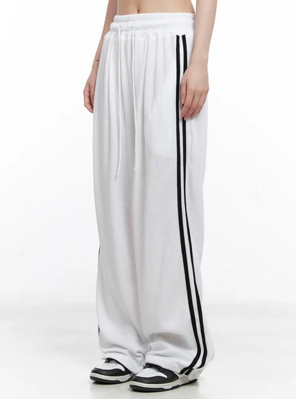 waffle-knit-track-sweatpants-cg525 / White