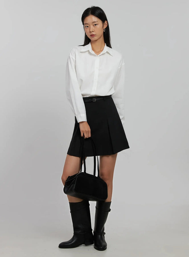 classic-button-up-shirt-ij508 / White