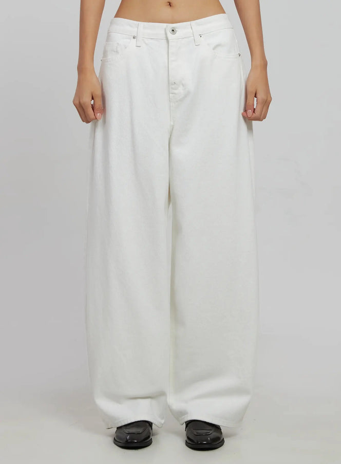 high-waist-baggy-pants-ij509 / White