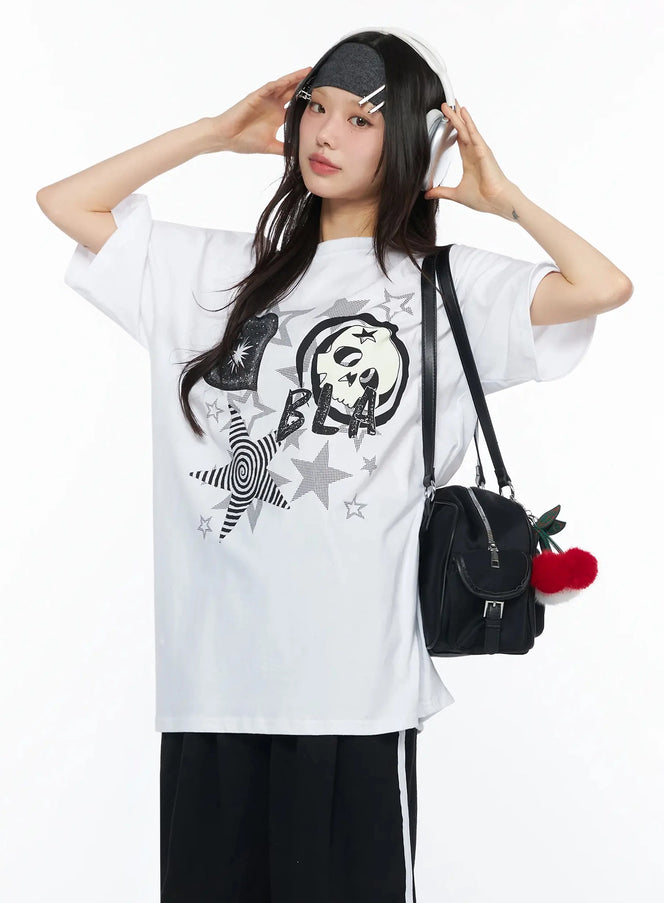 urban-star-graphic-oversized-t-shirt-iy525 / White
