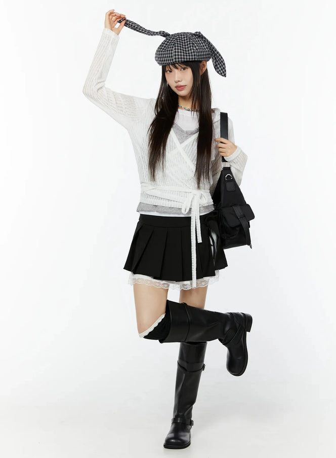 chic-lace-wrap-hoodie-cardigan-iu518 / White