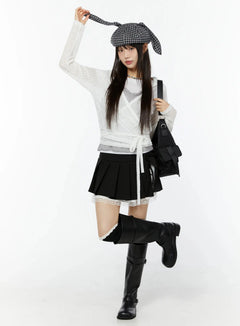 chic-lace-wrap-hoodie-cardigan-iu518 / White
